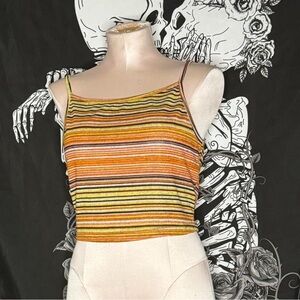 90s inspired stripe tank